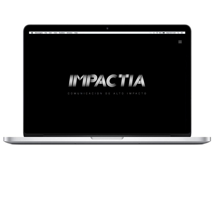 Web "Impactia Comunicación"